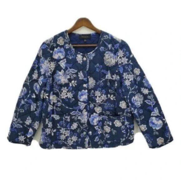 Talbots Quilted Flora Jacket - Picture 1 of 5